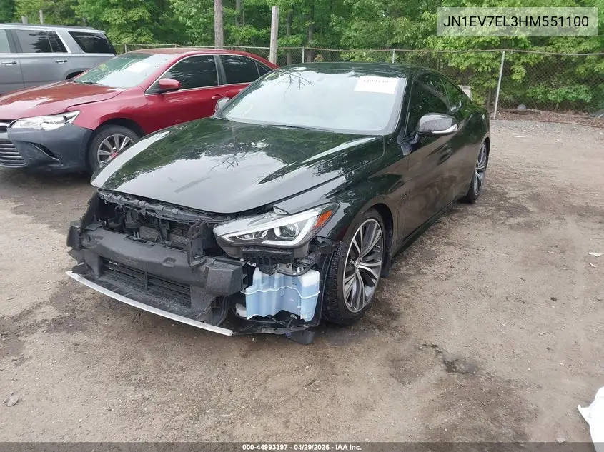 2017 Infiniti Q60 3.0T Premium VIN: JN1EV7EL3HM551100 Lot: 44993397