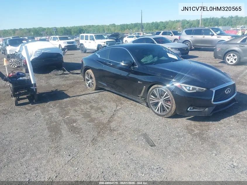 2017 Infiniti Q60 2.0T VIN: JN1CV7EL0HM320565 Lot: 45004179