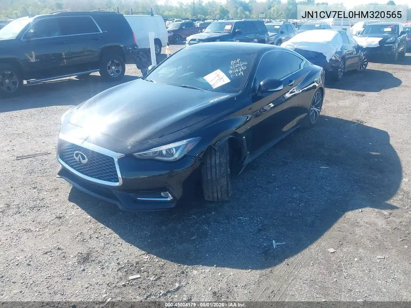 2017 Infiniti Q60 2.0T VIN: JN1CV7EL0HM320565 Lot: 45004179
