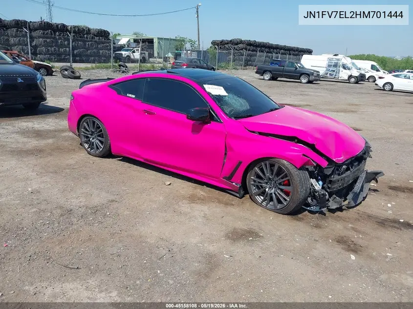 2017 Infiniti Q60 3.0T Red Sport 400 VIN: JN1FV7EL2HM701444 Lot: 45158108