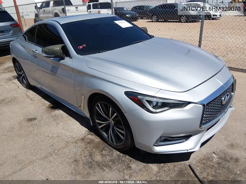 2017 Infiniti Q60 2.0T VIN: JN1CV7EL6HM320070 Lot: 45161519