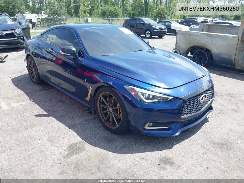 2017 Infiniti Q60 3.0T Premium VIN: JN1EV7EKXHM360250 Lot: 45205855