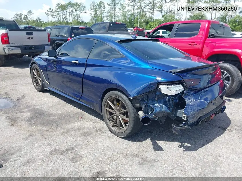 2017 Infiniti Q60 3.0T Premium VIN: JN1EV7EKXHM360250 Lot: 45205855