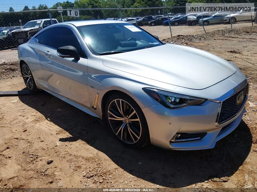 2017 Infiniti Q60 3.0T Premium VIN: JN1EV7EK7HM360903 Lot: 45284615
