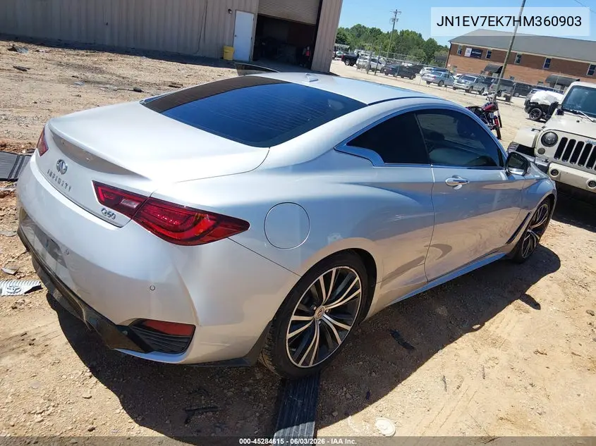 2017 Infiniti Q60 3.0T Premium VIN: JN1EV7EK7HM360903 Lot: 45284615