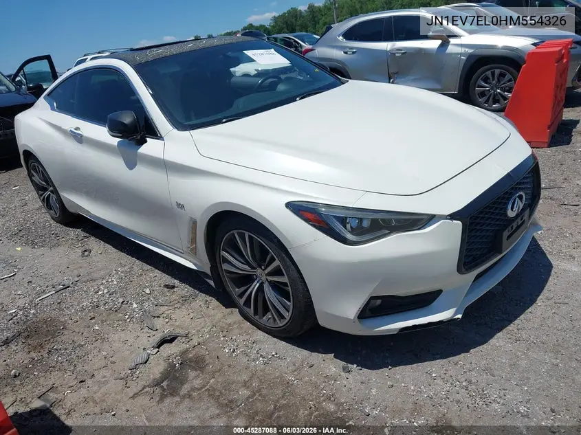 2017 Infiniti Q60 3.0T Premium/3.0T Sport VIN: JN1EV7EL0HM554326 Lot: 45287088