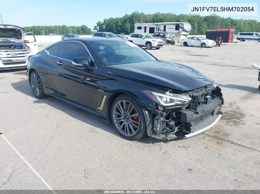 2017 Infiniti Q60 3.0T Red Sport 400 VIN: JN1FV7EL5HM702054 Lot: 45388835