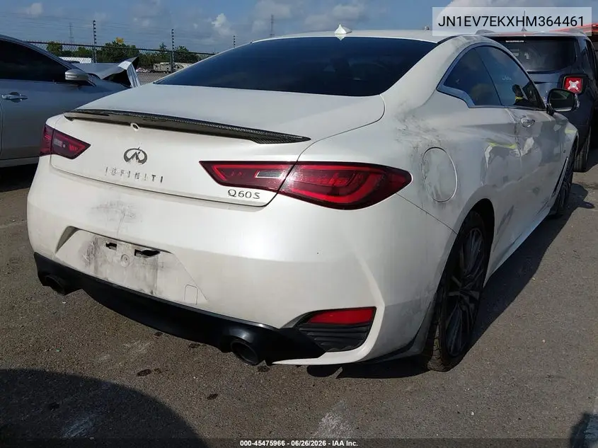 2017 Infiniti Q60 3.0T Sport VIN: JN1EV7EKXHM364461 Lot: 45475966