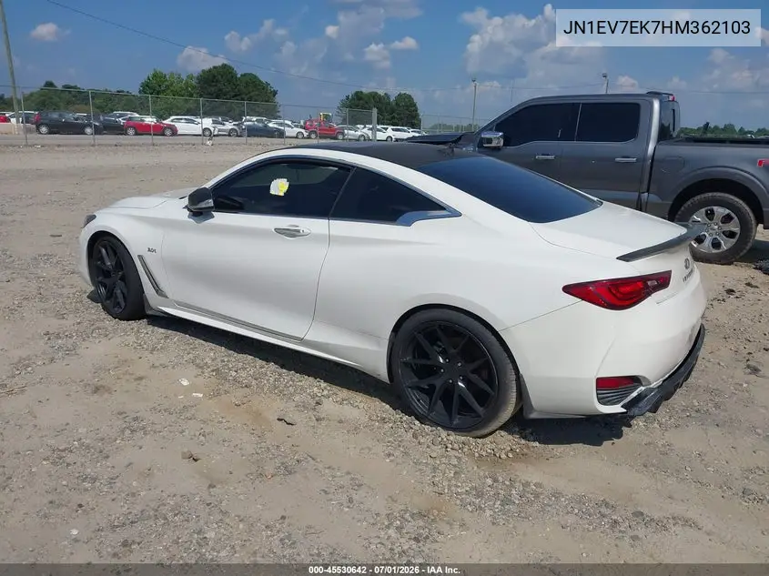 2017 Infiniti Q60 3.0T Premium VIN: JN1EV7EK7HM362103 Lot: 45530642