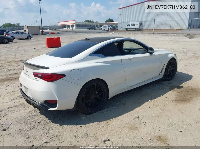 2017 Infiniti Q60 3.0T Premium VIN: JN1EV7EK7HM362103 Lot: 45530642