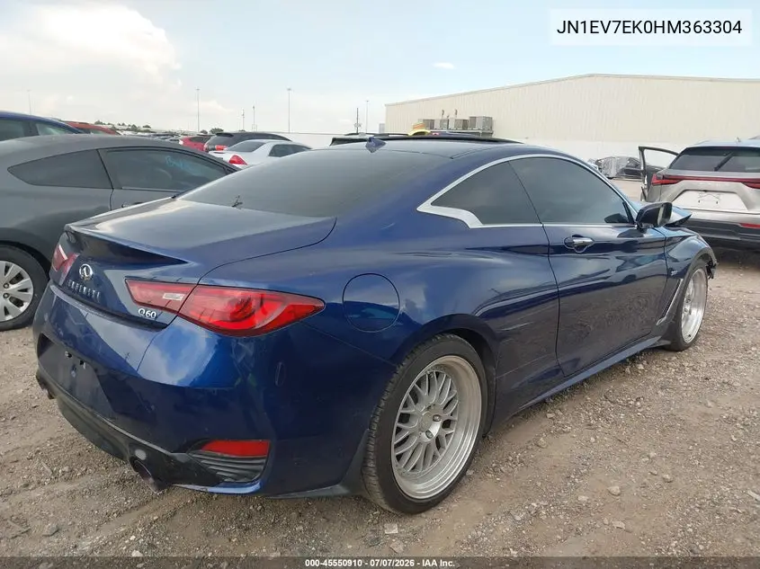 2017 Infiniti Q60 3.0T Premium VIN: JN1EV7EK0HM363304 Lot: 45550910