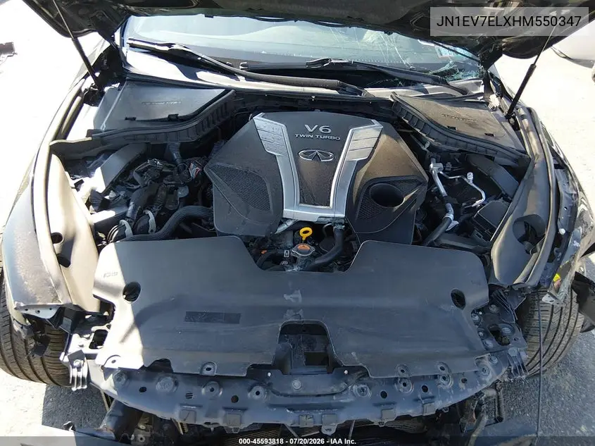2017 Infiniti Q60 3.0T Premium VIN: JN1EV7ELXHM550347 Lot: 45593818