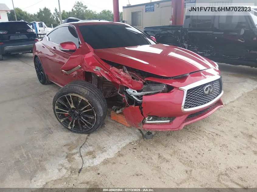 2017 Infiniti Q60 3.0T Red Sport 400 VIN: JN1FV7EL6HM702323 Lot: 45601564