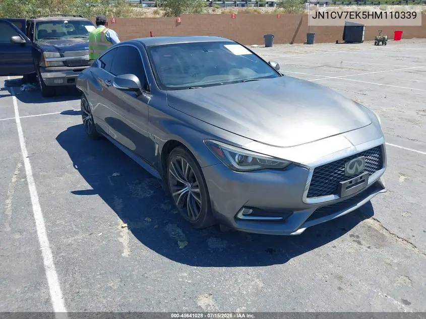 2017 Infiniti Q60 2.0T Premium VIN: JN1CV7EK5HM110339 Lot: 45641028