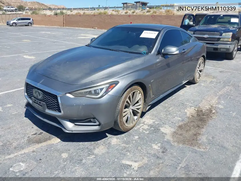 2017 Infiniti Q60 2.0T Premium VIN: JN1CV7EK5HM110339 Lot: 45641028