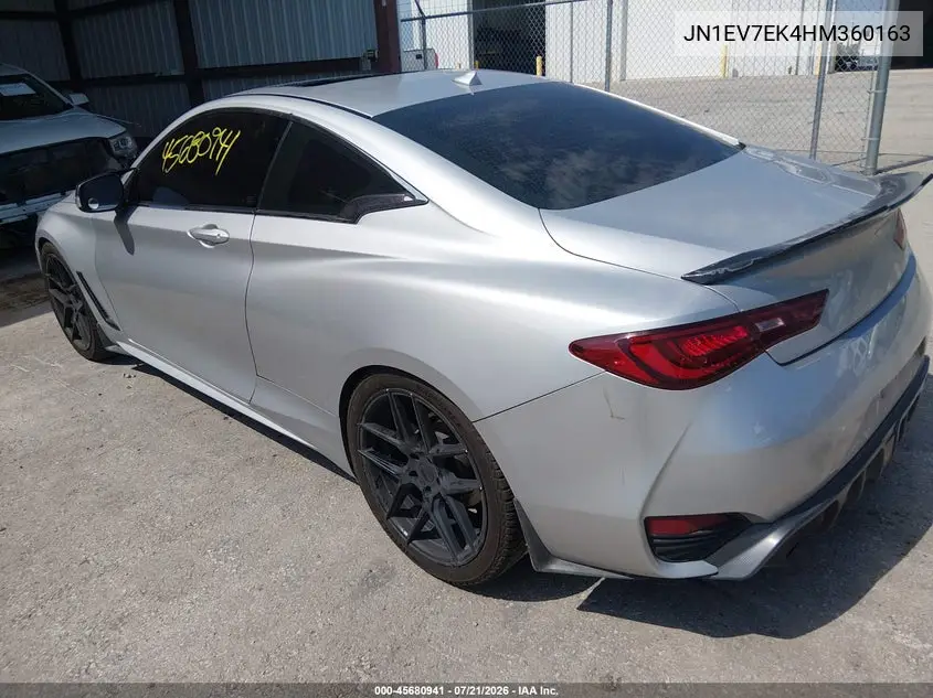 2017 Infiniti Q60 3.0T Premium VIN: JN1EV7EK4HM360163 Lot: 45680941