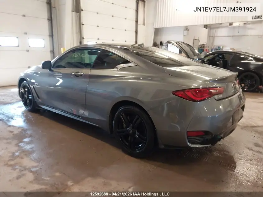 2018 Infiniti Q60 Luxe 300/Sport 300 VIN: JN1EV7EL7JM391924 Lot: 12592688