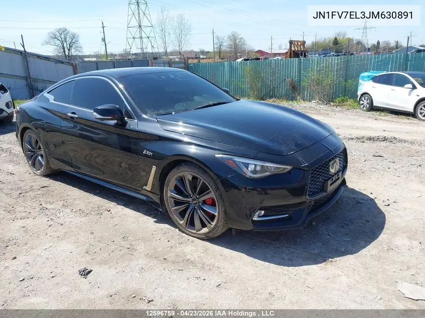 2018 Infiniti Q60 VIN: JN1FV7EL3JM630891 Lot: 12596759