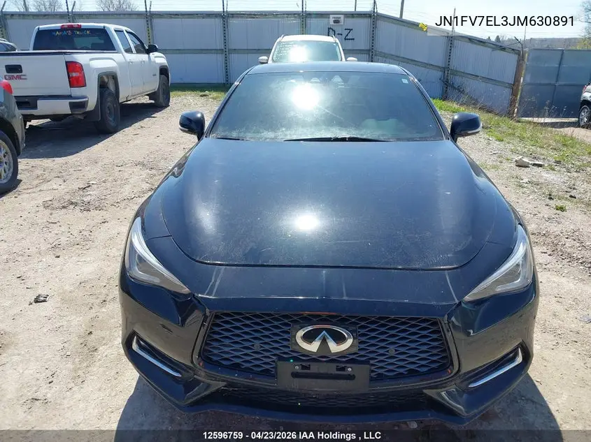 2018 Infiniti Q60 VIN: JN1FV7EL3JM630891 Lot: 12596759