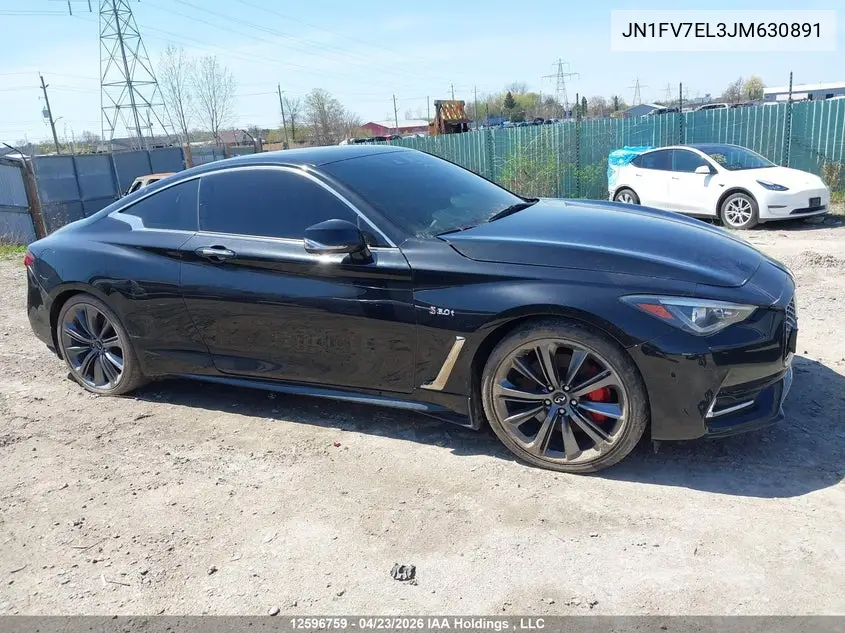 2018 Infiniti Q60 VIN: JN1FV7EL3JM630891 Lot: 12596759
