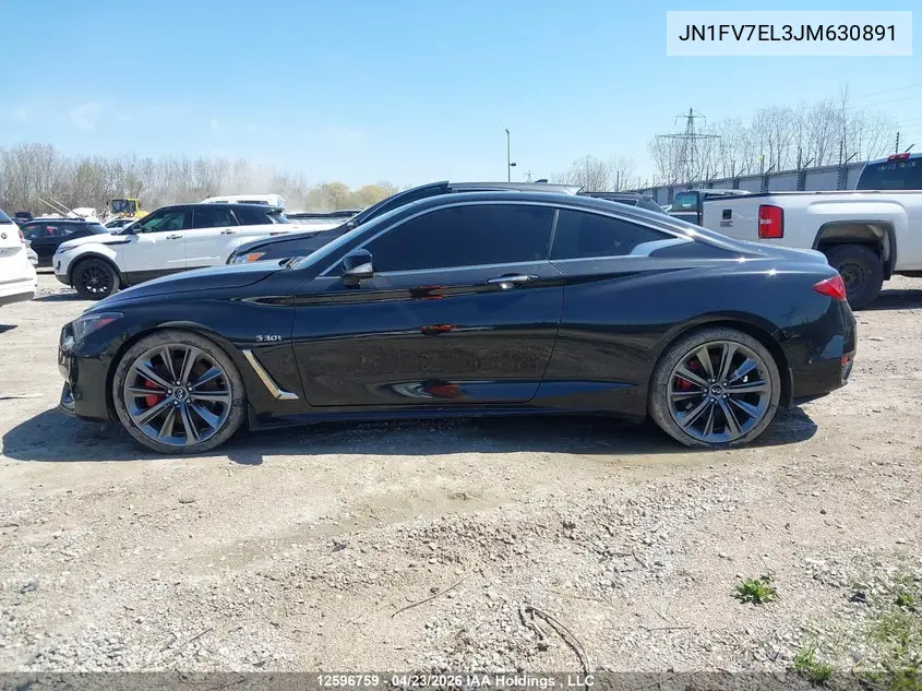 2018 Infiniti Q60 VIN: JN1FV7EL3JM630891 Lot: 12596759