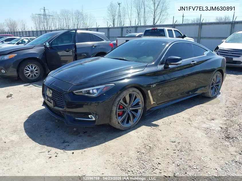 2018 Infiniti Q60 VIN: JN1FV7EL3JM630891 Lot: 12596759