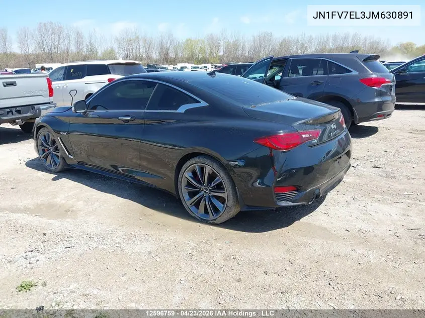 2018 Infiniti Q60 VIN: JN1FV7EL3JM630891 Lot: 12596759