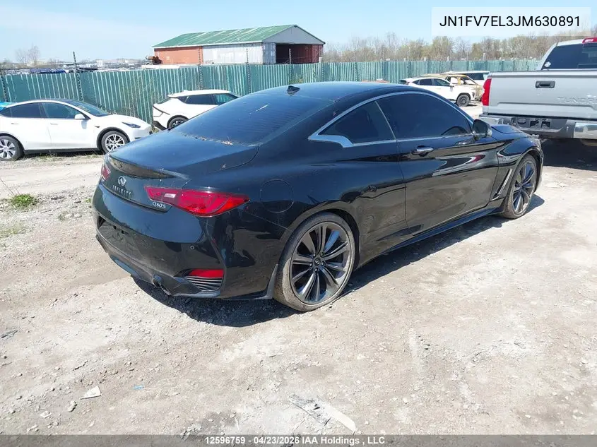 2018 Infiniti Q60 VIN: JN1FV7EL3JM630891 Lot: 12596759