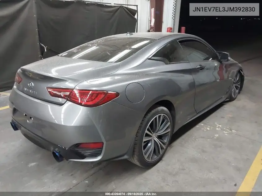 JN1EV7EL3JM392830 2018 Infiniti Q60 3.0T Luxe