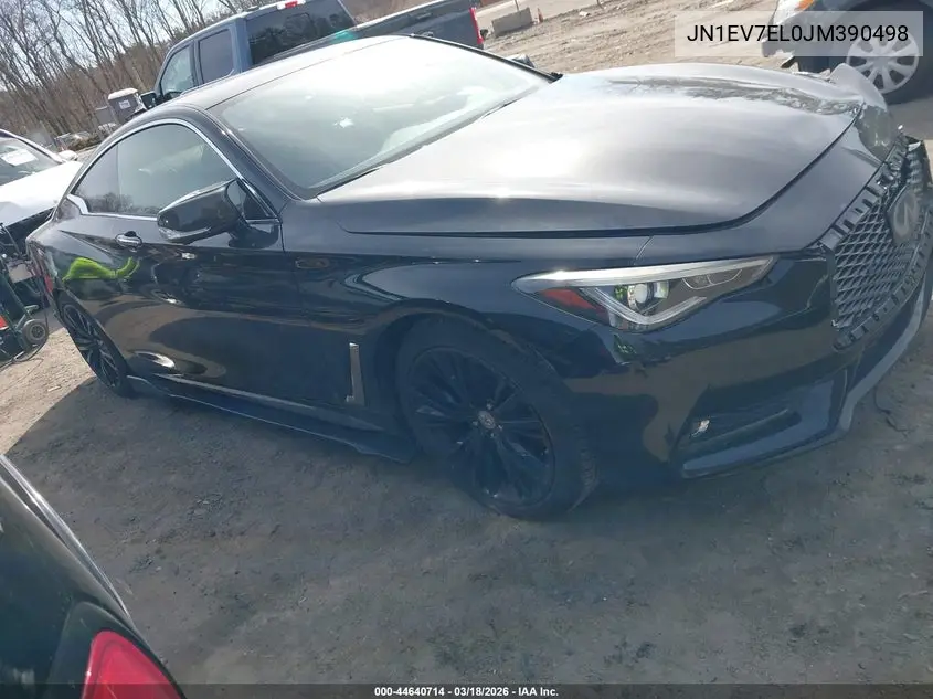 2018 Infiniti Q60 3.0T Luxe VIN: JN1EV7EL0JM390498 Lot: 44640714