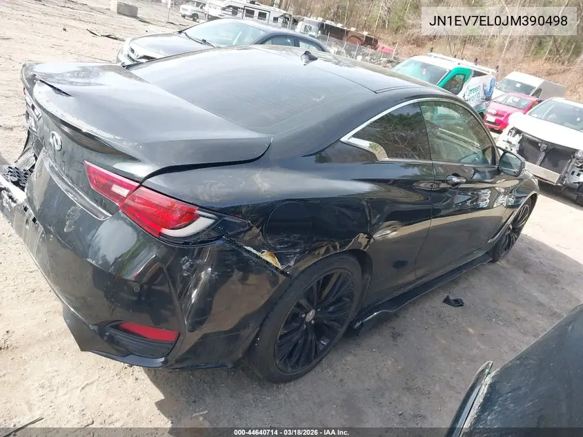 2018 Infiniti Q60 3.0T Luxe VIN: JN1EV7EL0JM390498 Lot: 44640714