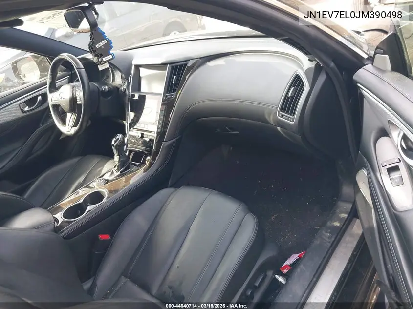 2018 Infiniti Q60 3.0T Luxe VIN: JN1EV7EL0JM390498 Lot: 44640714