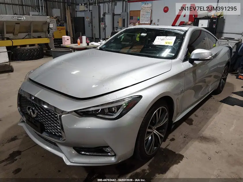 2018 Infiniti Q60 3.0T Luxe VIN: JN1EV7EL2JM391295 Lot: 44782442