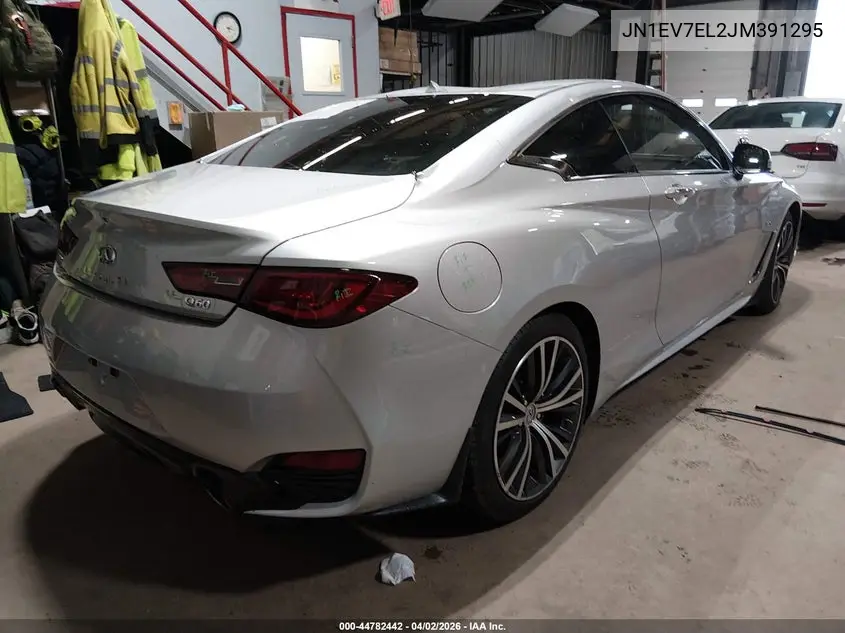 2018 Infiniti Q60 3.0T Luxe VIN: JN1EV7EL2JM391295 Lot: 44782442