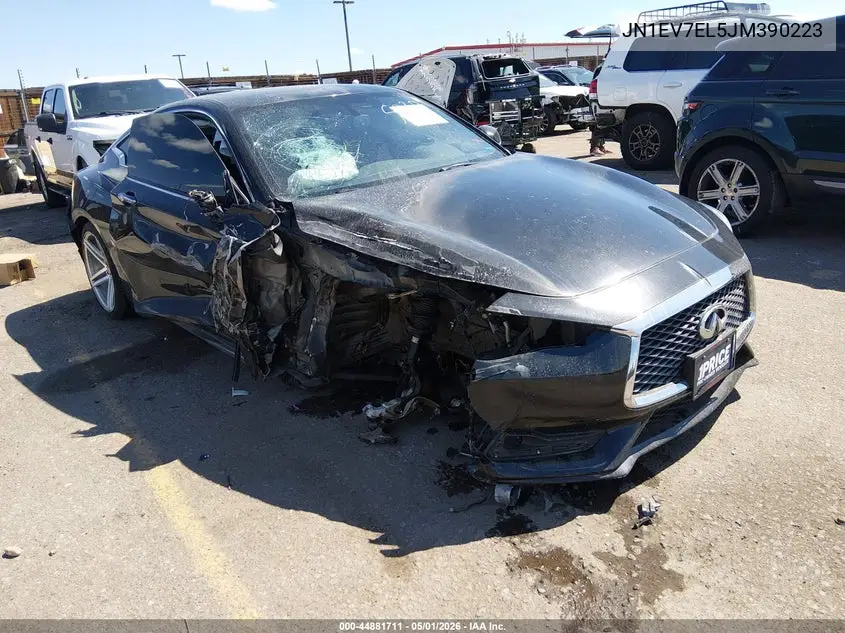 2018 Infiniti Q60 3.0T Luxe VIN: JN1EV7EL5JM390223 Lot: 44881711
