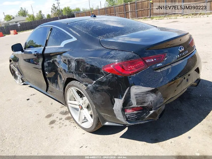 2018 Infiniti Q60 3.0T Luxe VIN: JN1EV7EL5JM390223 Lot: 44881711