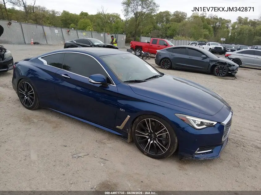 2018 Infiniti Q60 3.0T Sport VIN: JN1EV7EKXJM342871 Lot: 44977733