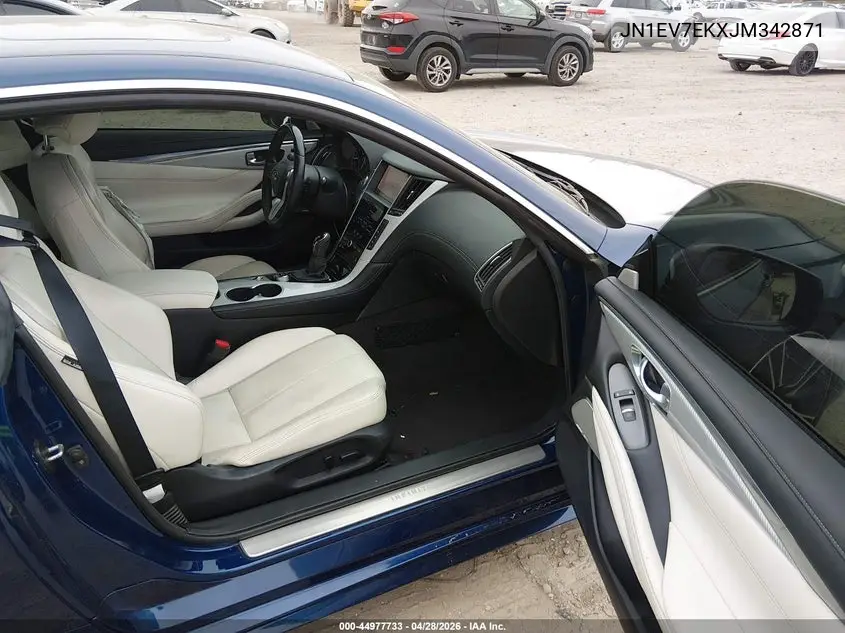 2018 Infiniti Q60 3.0T Sport VIN: JN1EV7EKXJM342871 Lot: 44977733