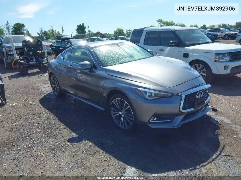 2018 Infiniti Q60 3.0T Luxe VIN: JN1EV7ELXJM392906 Lot: 45001622