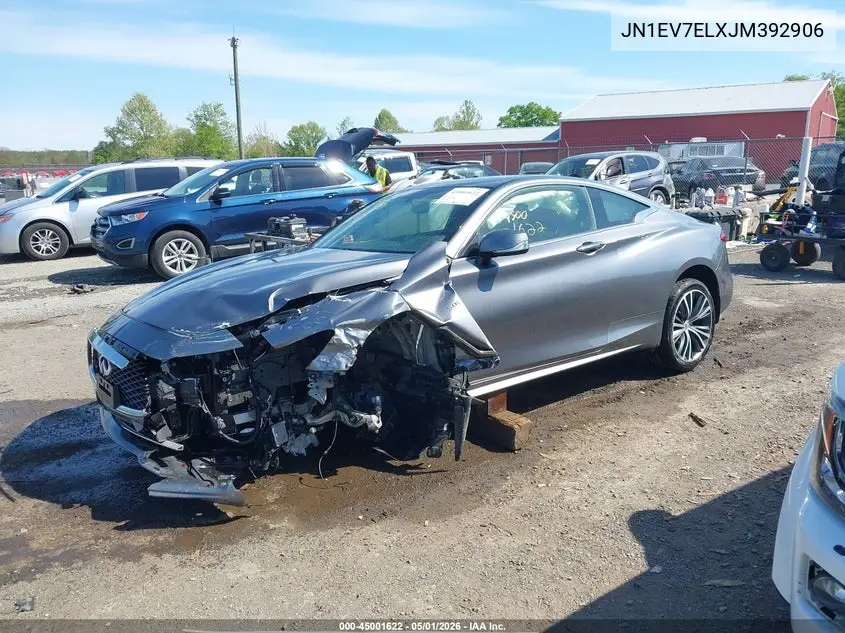 2018 Infiniti Q60 3.0T Luxe VIN: JN1EV7ELXJM392906 Lot: 45001622