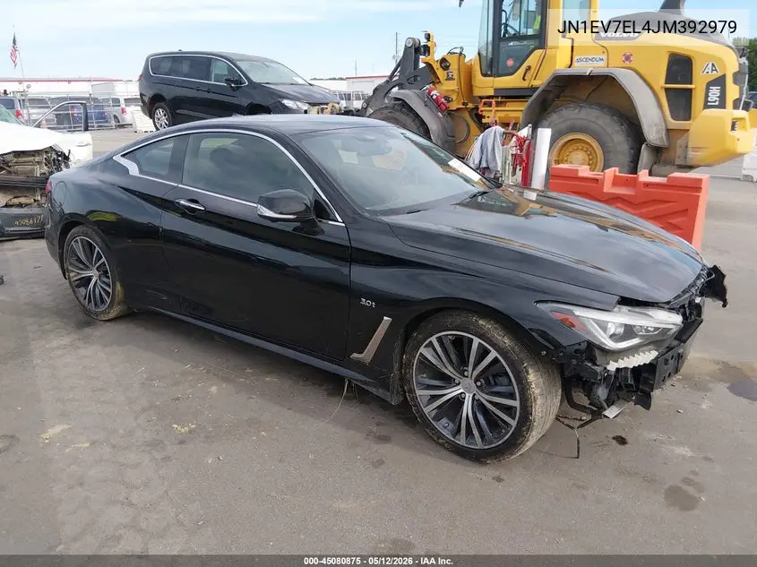 2018 Infiniti Q60 3.0T Luxe VIN: JN1EV7EL4JM392979 Lot: 45080875
