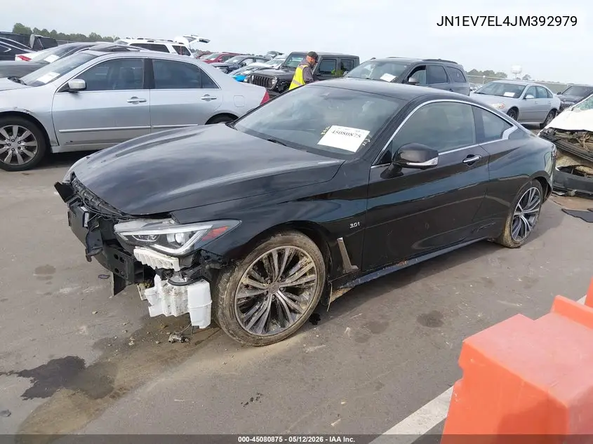 2018 Infiniti Q60 3.0T Luxe VIN: JN1EV7EL4JM392979 Lot: 45080875