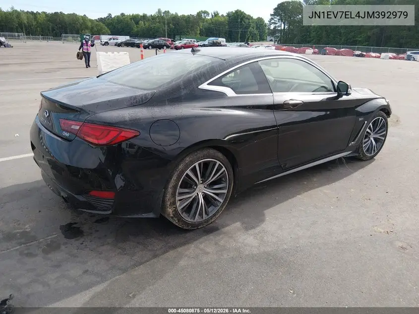2018 Infiniti Q60 3.0T Luxe VIN: JN1EV7EL4JM392979 Lot: 45080875
