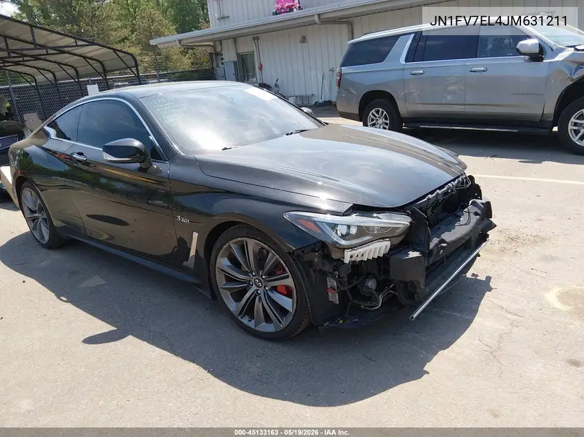 2018 Infiniti Q60 3.0T Red Sport 400 VIN: JN1FV7EL4JM631211 Lot: 45133163