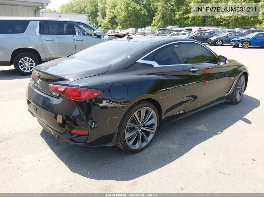 2018 Infiniti Q60 3.0T Red Sport 400 VIN: JN1FV7EL4JM631211 Lot: 45133163