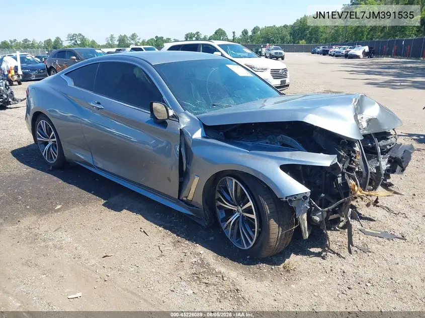 2018 Infiniti Q60 3.0T Luxe VIN: JN1EV7EL7JM391535 Lot: 45226089