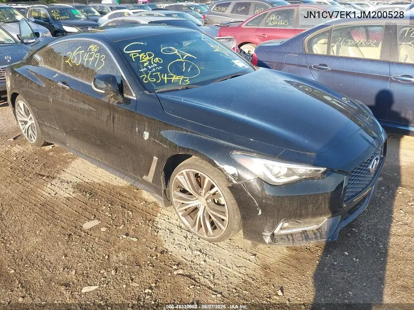 2018 Infiniti Q60 2.0T Pure VIN: JN1CV7EK1JM200528 Lot: 45330082