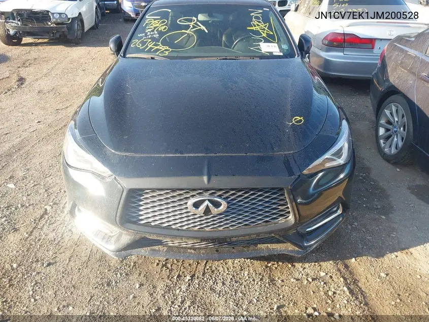 2018 Infiniti Q60 2.0T Pure VIN: JN1CV7EK1JM200528 Lot: 45330082