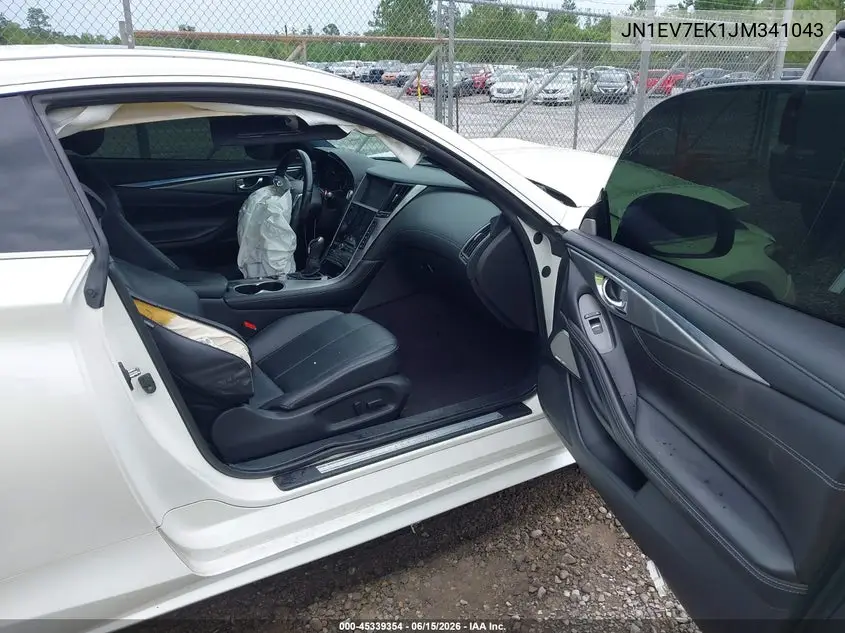 2018 Infiniti Q60 3.0T Luxe VIN: JN1EV7EK1JM341043 Lot: 45339354