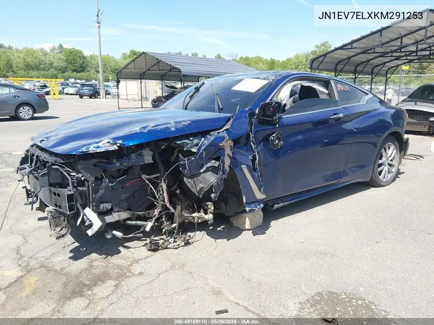 2019 Infiniti Q60 3.0T Luxe VIN: JN1EV7ELXKM291253 Lot: 45159110